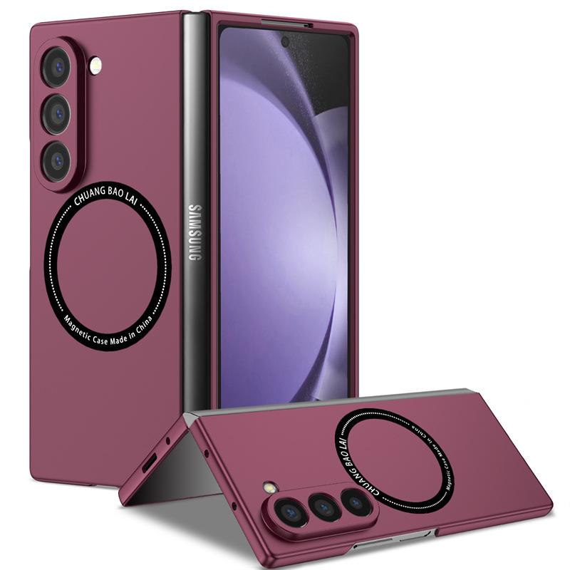 Совместимый с складным телефоном Samsung Z Fold7 чехол Magsafe магнитный Galaxy Z Fold6 противоударный защитный чехол