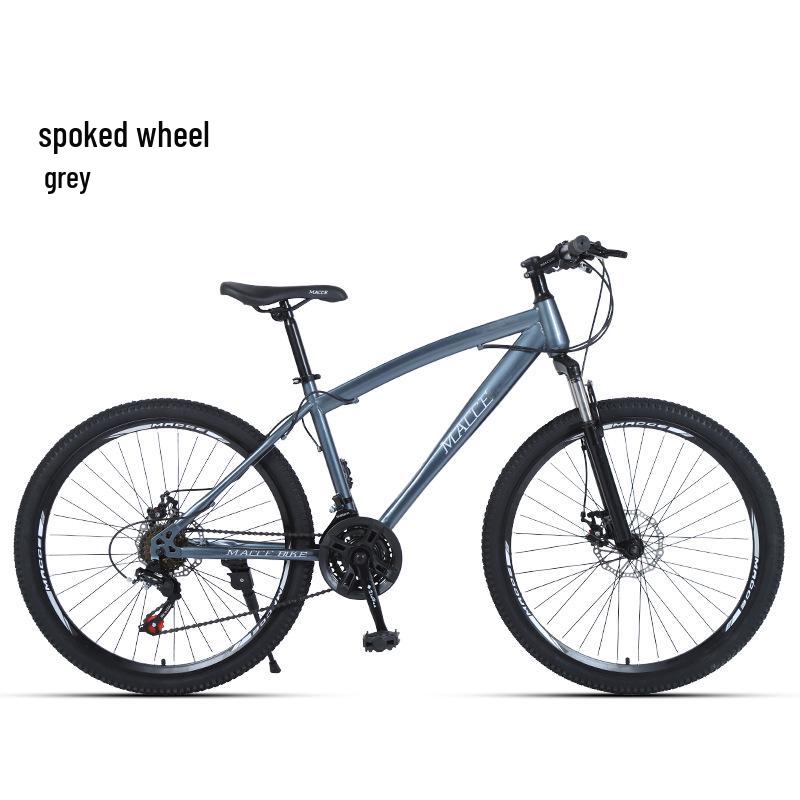 26-Inch Adult Mountain Bike with Double Disc Brakes and Variable Speed for Off-Road Riding