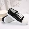 Мода 2024 Осень Новые Женские Модные Холщовые Кроссовки Повседневные Балетки Лоферы