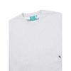 Animal Embroidery Patch Sweatshirt  Melange Gray 