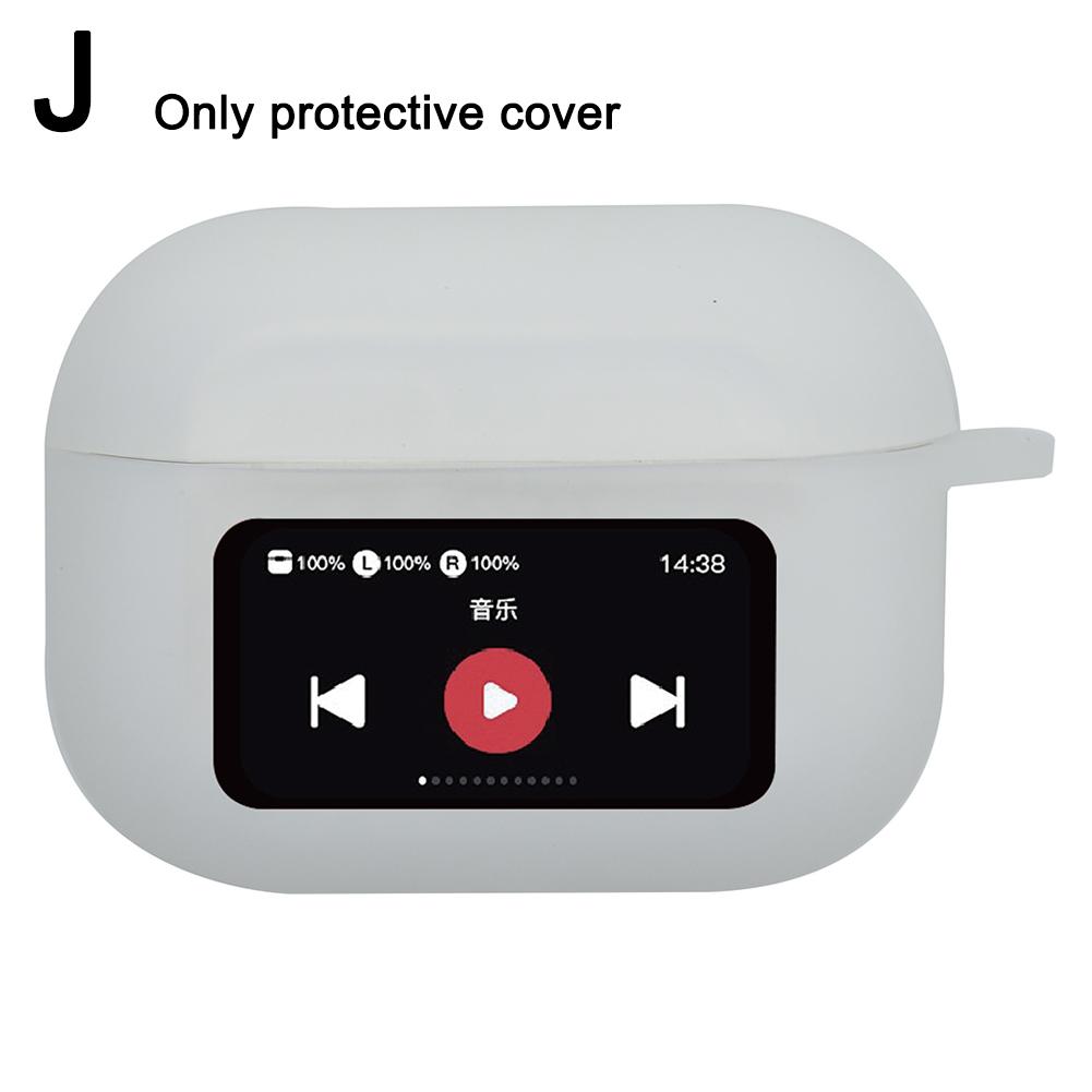 Для AirPods A9 Pro С Углублениями для Экрана Ударопрочный Противоскользящий Чехол-Крышка Защитный Чехол Для AirPods A9 Pro 50г