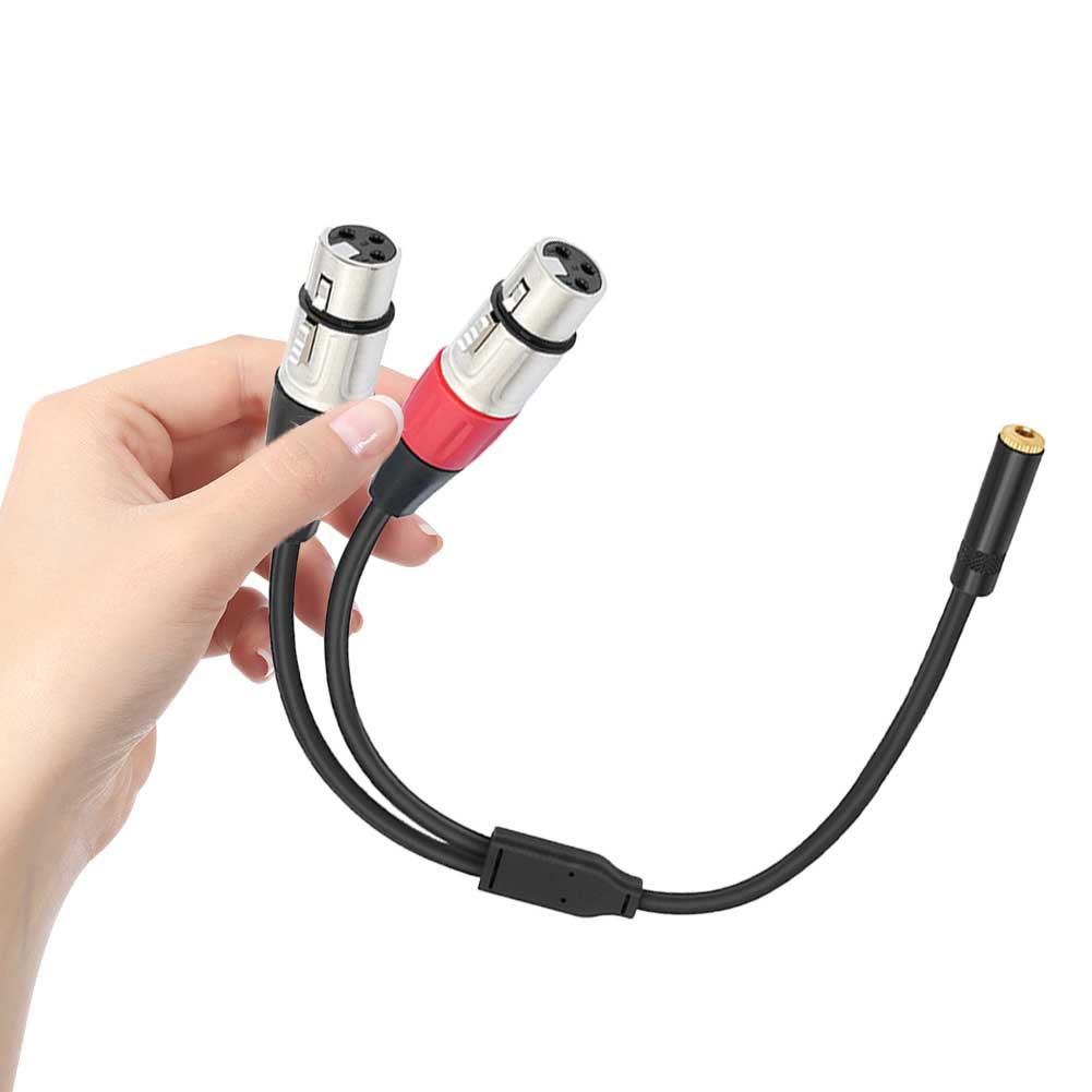 3,5 мм 1/8 дюйма на XLR Кабель для микрофона 1/8 дюйма на двойной XLR Male Стерео Кабель для стереомикрофона на L и R аудиодорожку