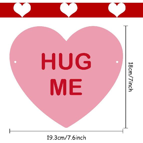 TUPARKA Valentine Conversation Candy Hearts Banner Valentine Candy Hearts Sayings Garland for Valentines Decoration Party Supplies