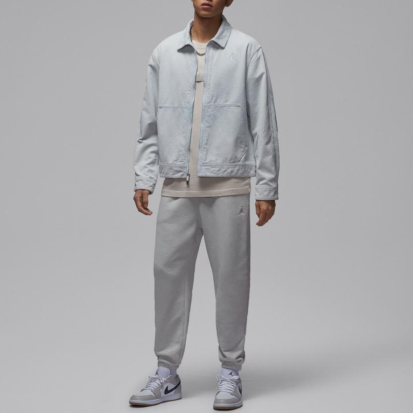 Jordan Мужская модная куртка-рабочка из вельвета с воротником-стойкой, на молнии, с длинным рукавом M J Flt IF1826-472