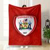 Barnsley FC Logo Red Blanket for all seasons blanket lunch break throw gift