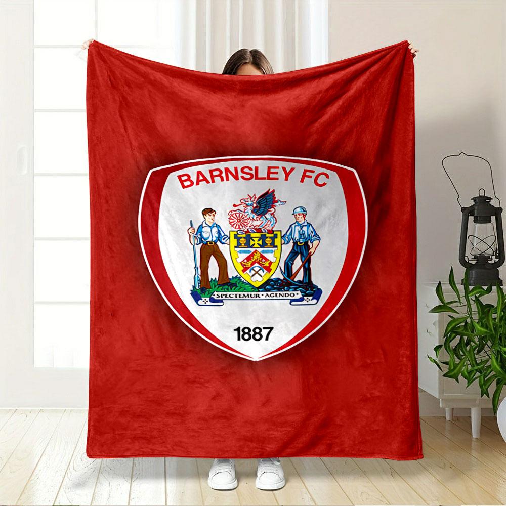 Barnsley FC Logo Red Blanket for all seasons blanket lunch break throw gift