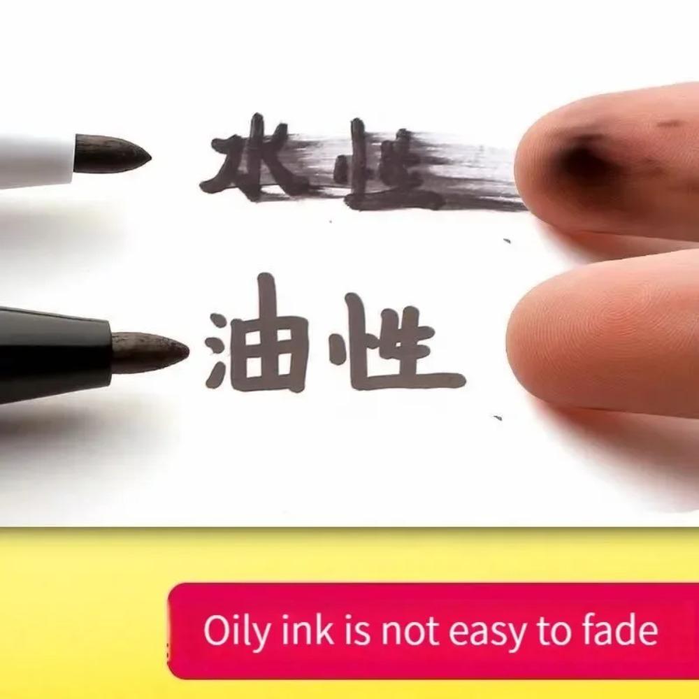 5/10Pcs Dual Tip Permanent Markers, Art Paint Pens for Rock Glass Metal, Waterproof Graffiti Markers, DIY Craft Drawing Supplies
