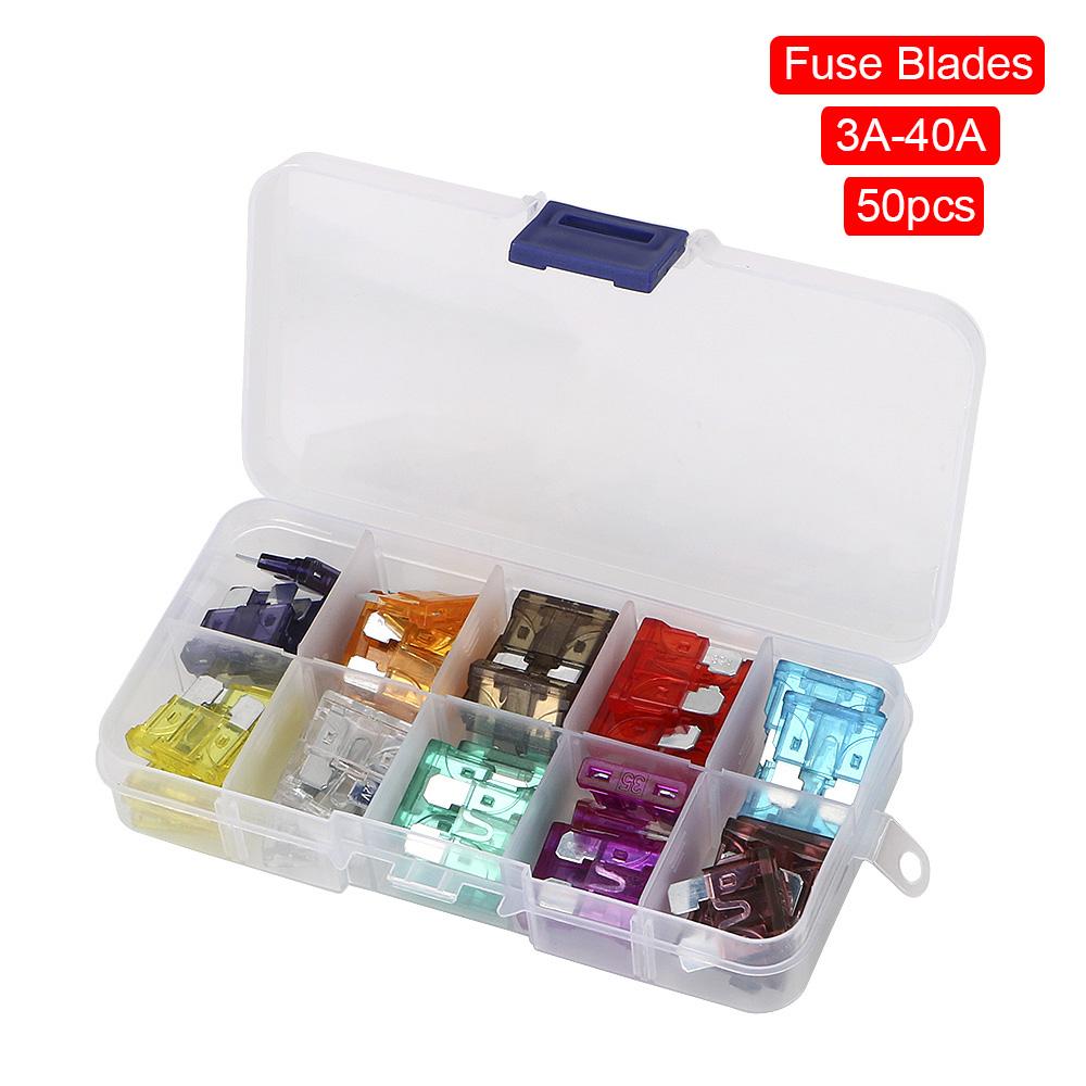 Коробка клемм автомобильных реле Предохранители-ножи 3А-40А 6-позиционная Защита цепи Автомобильные аксессуары Для автомобиля Грузовика Прицепа Лодки Морской