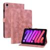 For Apple iPad Mini (2024) (Also Known As iPad Mini (A17 Pro)).PU Leather Exquisite Floral Embossed Design Tablet Case