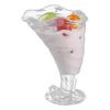 Summer Ice Cream Cup Clear Thick Dessert Bowls for Sundae Fruit Pudding Milkshakes Reusable Snacks Condiments Container for Home Party