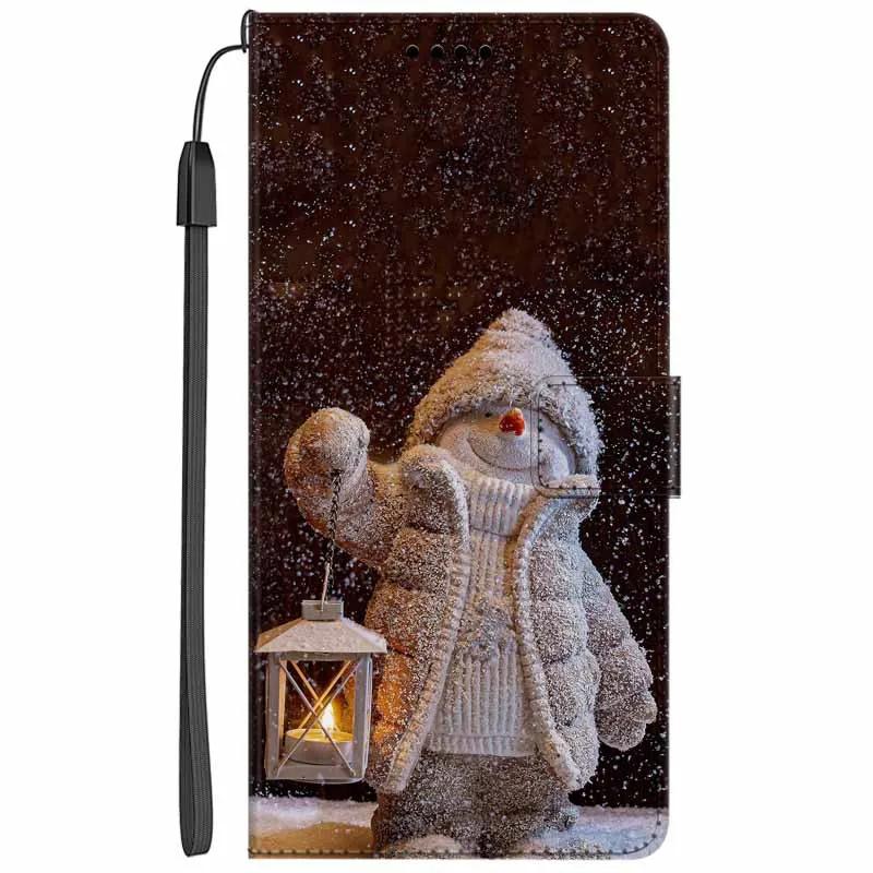 Кожаный чехол-кошелек с рисунком цветка и волка/собаки для Honor X5C Plus, X5C, Magic8 Pro 5G