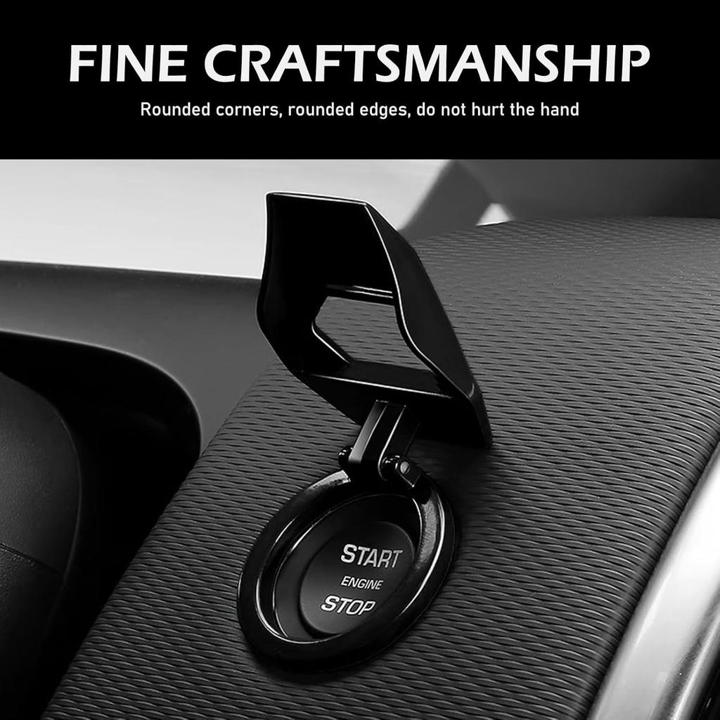 Push Start Button Cover, Zinc Alloy Car Engine Start Stop Button Cover Protector, Motorcycle Ignition Key Switch Cover, DIY Car Interior Decor,