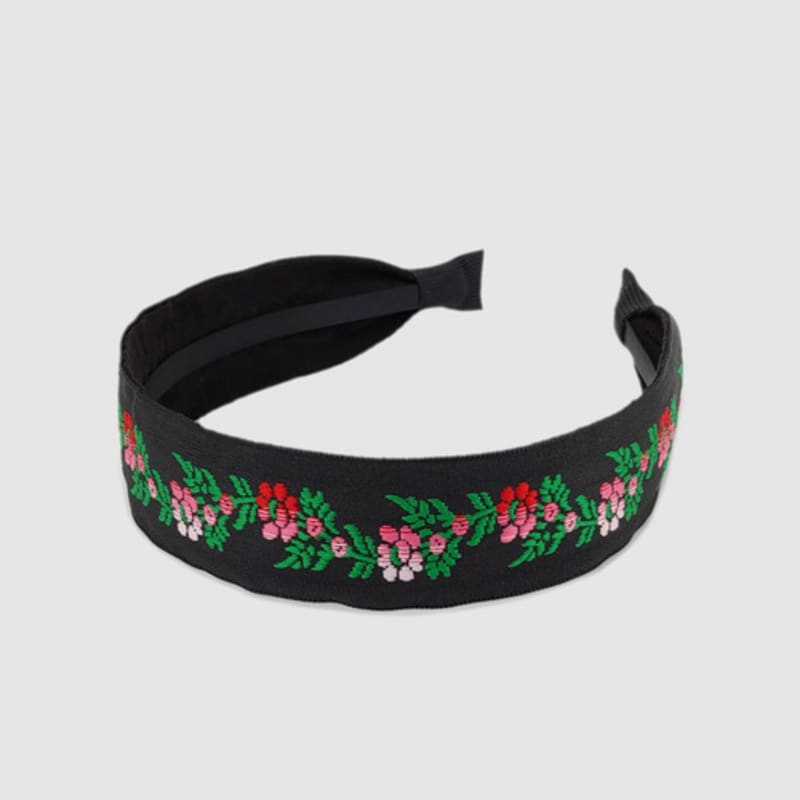 ЛАЛА Зеленая Повязка для волос с вышивкой цветов P