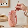 Stylish Lotus Leaf Pen Holder Holder, Decorative Pencil Modern Organizer Desk for Office Supplies Makeup Brushes Environmentally Friendly Storage