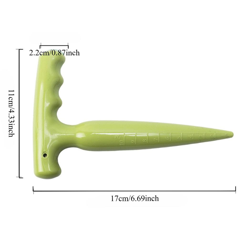 Plastic Hole Puncher, Long Handle Hole Digging Seedling Planter, Plant Seed Drilling Seedling Planter Accessories