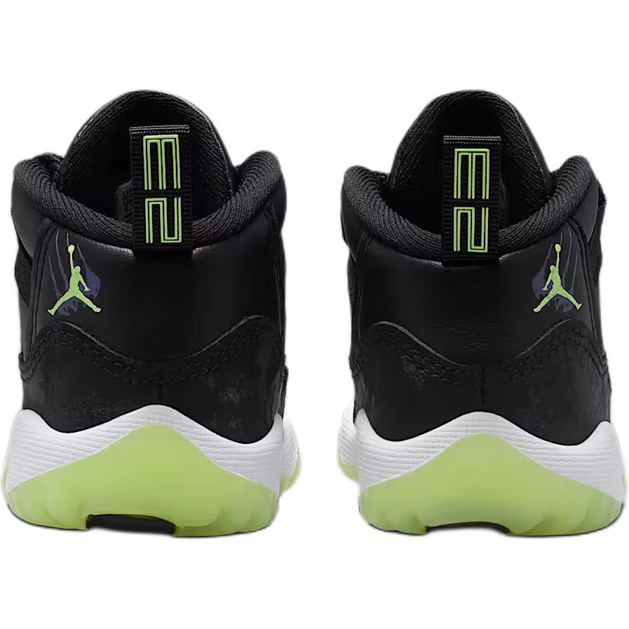 Air Jordan 11 Retro Toddler Black Barely Volt Dark Raisin White IB1380-001