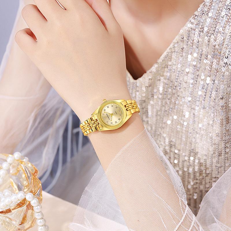 Couple's Quartz Watches Steel Band Female Watches Casual Ladies Watch Simple Fashion Male Business Wristwatch Classic Daily Wear