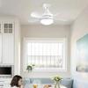 Светодиодный светильник с вентилятором, простой потолочный вентилятор, лампа с дистанционным управлением, регулируемая яркость, внутреннее освещение, гостиная, спальня, кабинет, балкон, светильник
