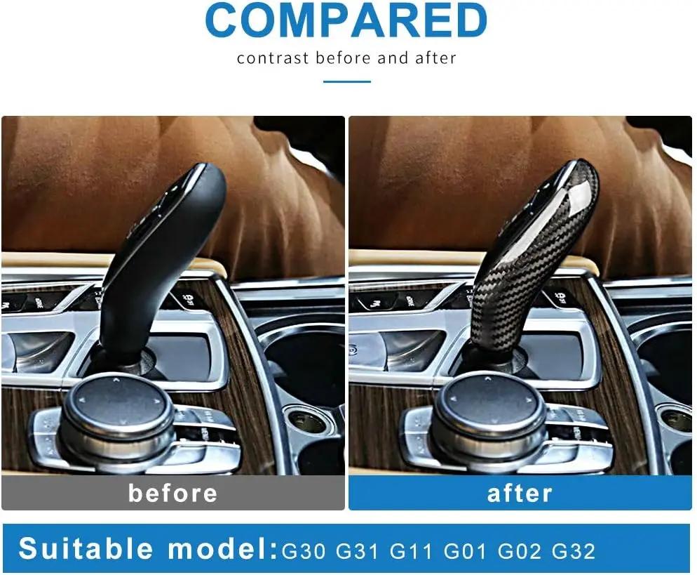Carbon Fiber Gear Shift Knob Cover for BMW G30 G31 G11 G01 G02 G32 GT