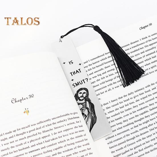 Забавная закладка с кисточкой, гладкая, нержавеющая, устойчивая к коррозии, закладка для скрапбукинга