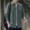 Men's pure cotton shirt, 2026 autumn new style, workwear long-sleeve casual Hong Kong style loose shirt jacket, versatile top