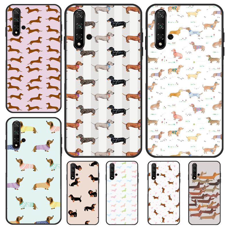 Cute Dachshund Dog Hot Case For Huawei P30 Pro P20 P40 Lite Nova 8i 7i 3i 11i 5T 9 10 SE Y60 Y61 Y70 Y90 P Smart Z