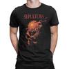 Мужская футболка Sepultura Череп Смешная 100% хлопок Футболка с коротким рукавом Футболка Круглый вырез Одежда Новое поступление