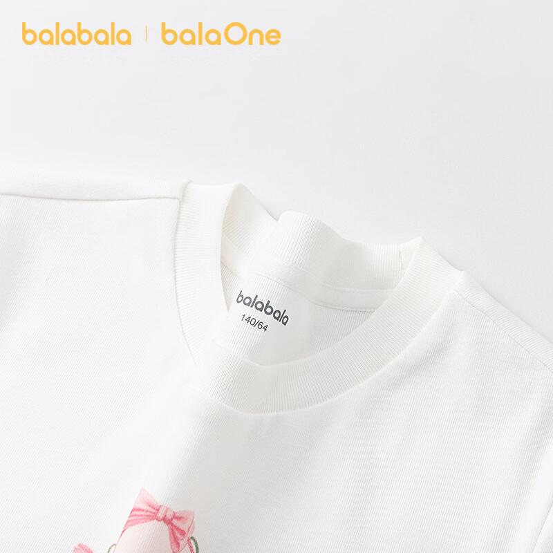Детская футболка с коротким рукавом и мультяшным принтом для девочек BalaOne
