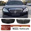 Решетка воздухозаборника переднего бампера в стиле AMG для Mercedes S-Class W221 2010-2013
