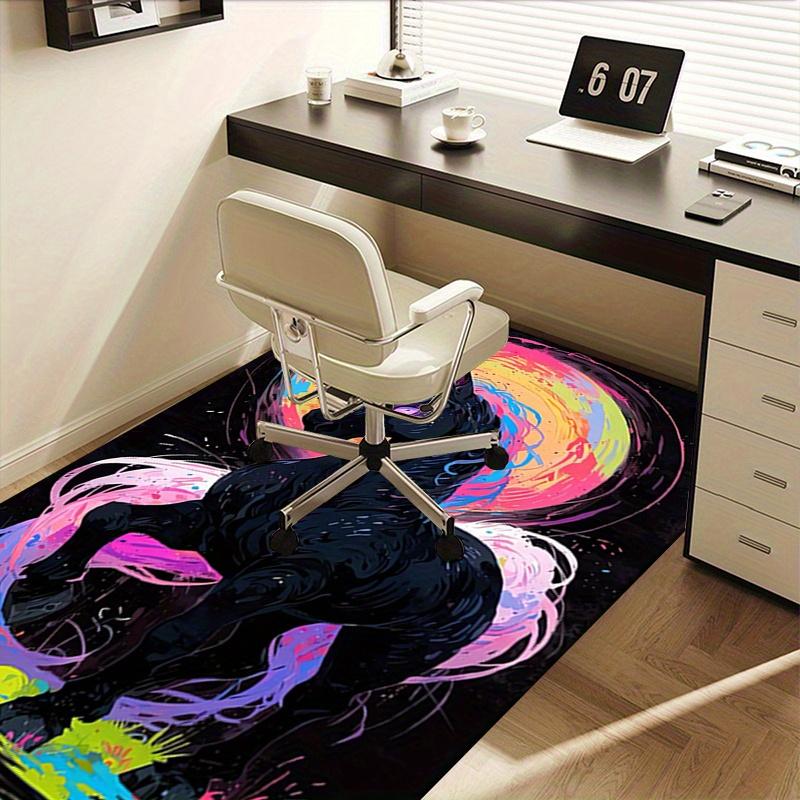 1pc Unicorn,Fantasy,Rainbow Office Carpet Soft Polyester Entrance Carpet Washable Non slip Machine W