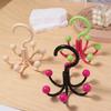 6pcs Space-Saving Dopamine Hook Hanger Six Claws Scarf Hat Bag Organizer  Laundry