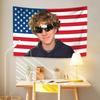 Walker Scobells American Flag Tapestry Cute Boy Actor Prints Home Decor Hippie Wall Hanging Bedroom Dorm Background Fans Gift