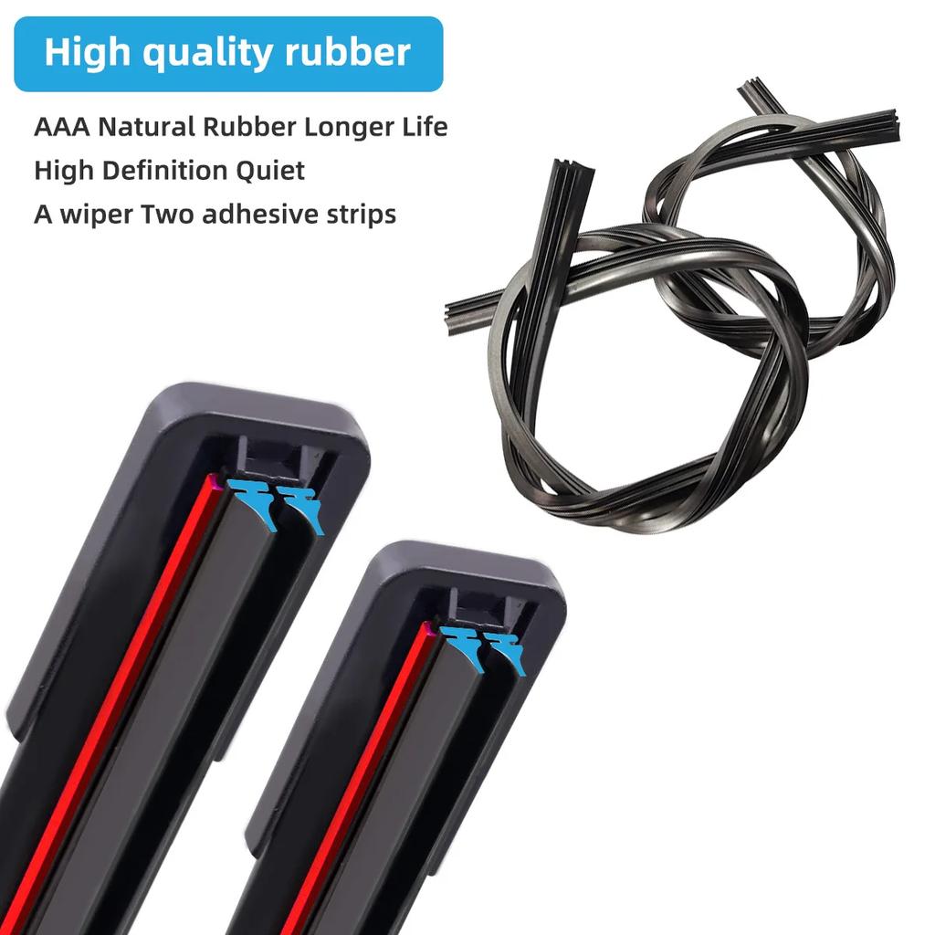 3PCS Car Wiper Blades for 2015-2020 SUZUKI Vitara MK4 Rear Windshield Wipers Double Rubber Car Accessories 2017 2018 2019 2020