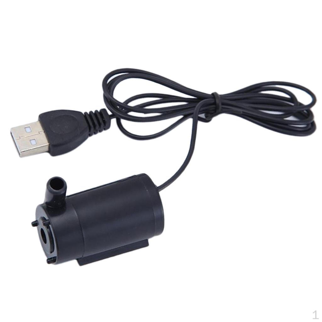 Мини-DC3V-6V USB погружной насос для циркуляции воды с кабелем 1 м для аквариума,