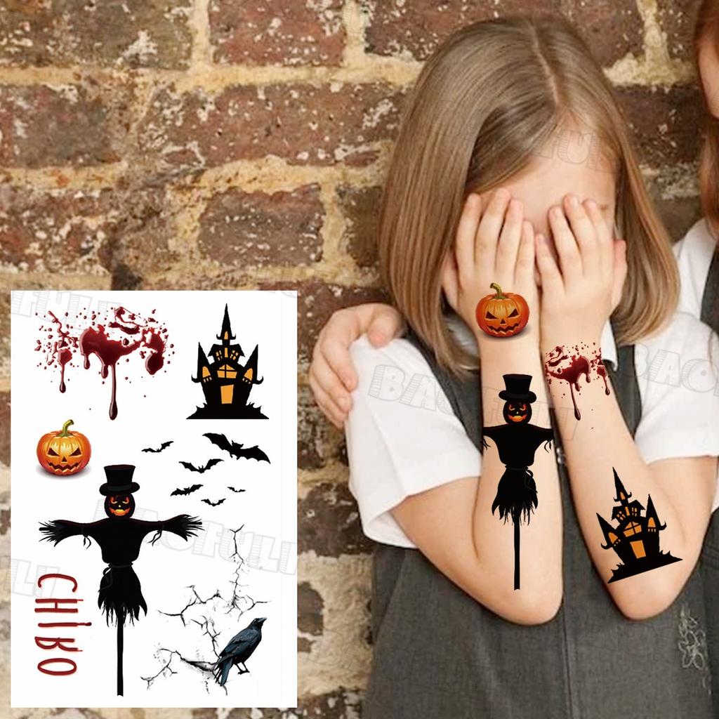 Черный пиратский череп, парусный спорт, временная татуировка для мужчин и женщин, реалистичная сова, лев, клоун, поддельная татуировка, наклейка, крутая татуировка на предплечье, грудь, татуировка
