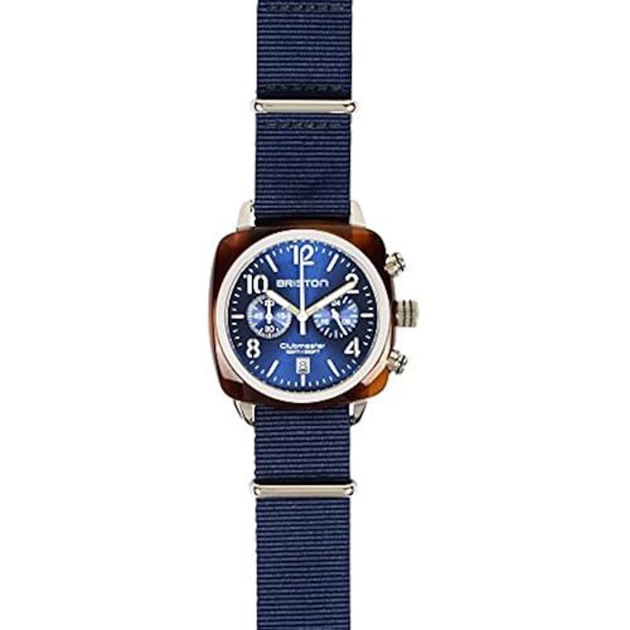 Briston Blue Clubmaster Classic Chronograph Watch 15140.SA.T.9.NNB