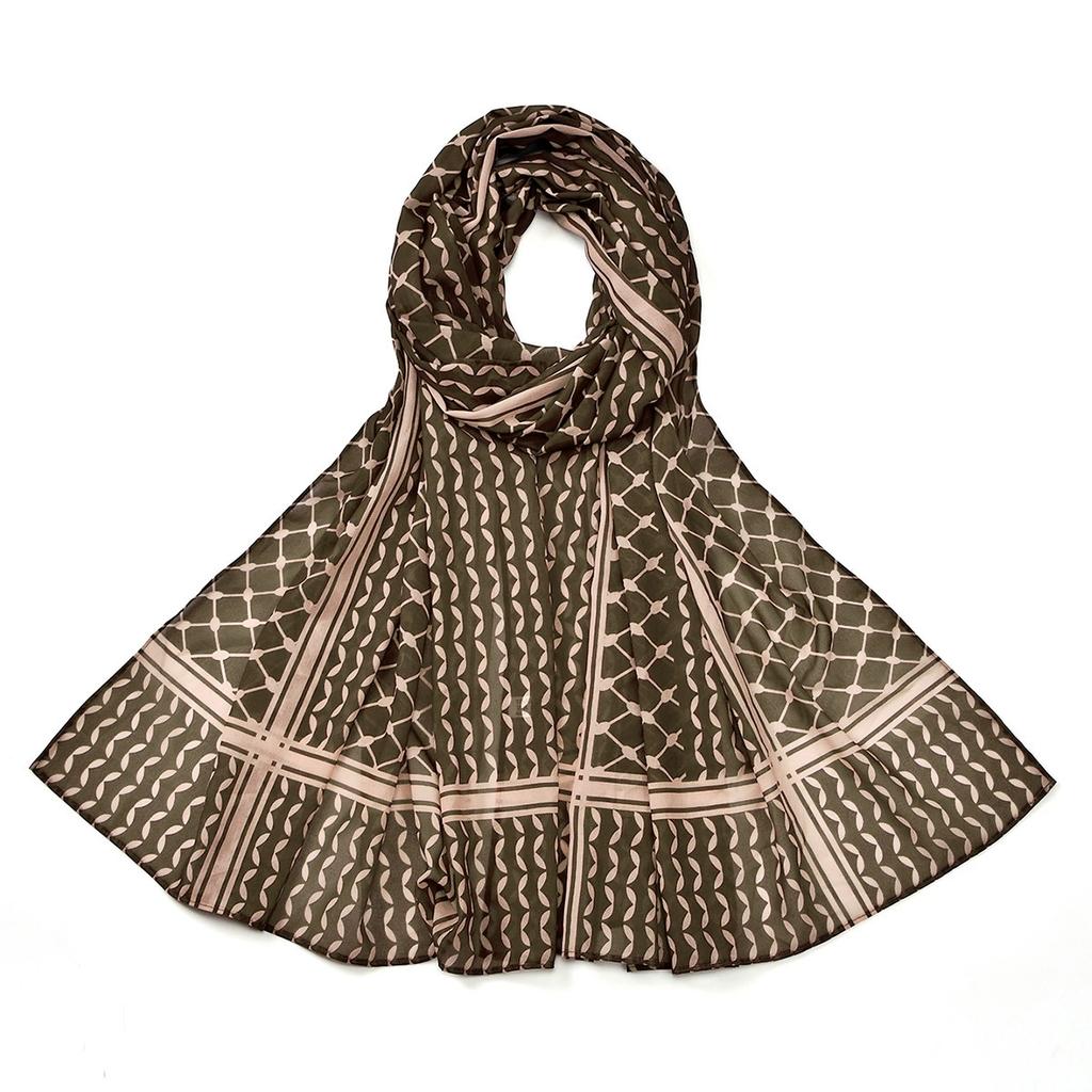 Printed Chiffon Headscarf Arabian Scarf Middle East Dubai Turkey Palestinian Hijab Scarves