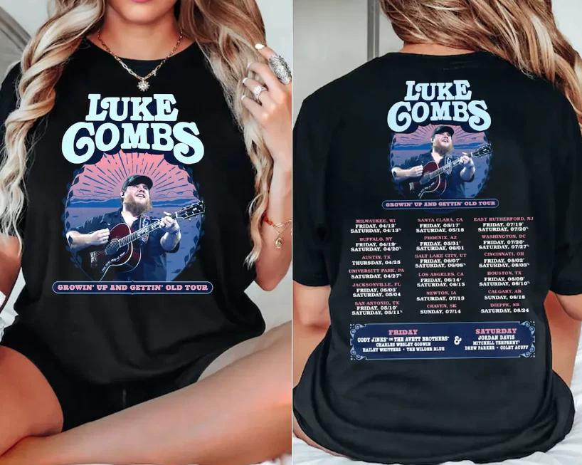 Vintage Luke Com.bs Shirt, Combs World Tour 2024 Shirt, Country Music Shirt