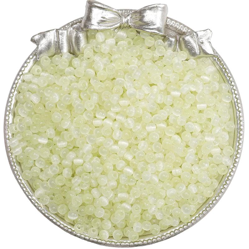 Стеклянные бусины-рис 4 мм с эффектом кошачьего глаза, разных цветов для изготовления украшений своими руками