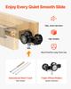 VEVOR Pocket Door Frame Kit 762 mm Pocket Door Kit with Steel Studs, For Home Doors, Two-Way Soft Close Mechanism, Smooth & Quiet Sliding
