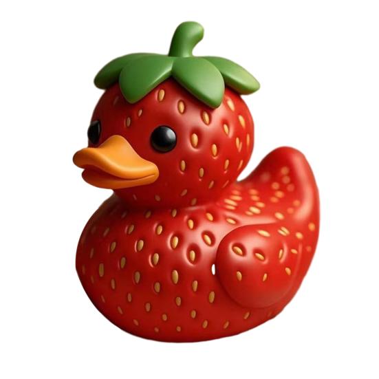 Фигурка Утки Фруктовой Смола Фигурка Утенка на Фруктовую Тему Персик Клубника Украшение Утки для Дома Офиса Декора Приборной Панели Автомобиля