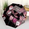 1pc Floral Pattern Automatic Open/Close Umbrella, Formal Events - Ideal Gift for Family or Friends, Outdoor Accessory yy251211243