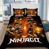 3D Hot Game N-Ninjagos Duvet Covers Kids Cartoon Bedding Set Quilt Cover Twin Full Bedroom Bed Decor for Teens Best Gifts