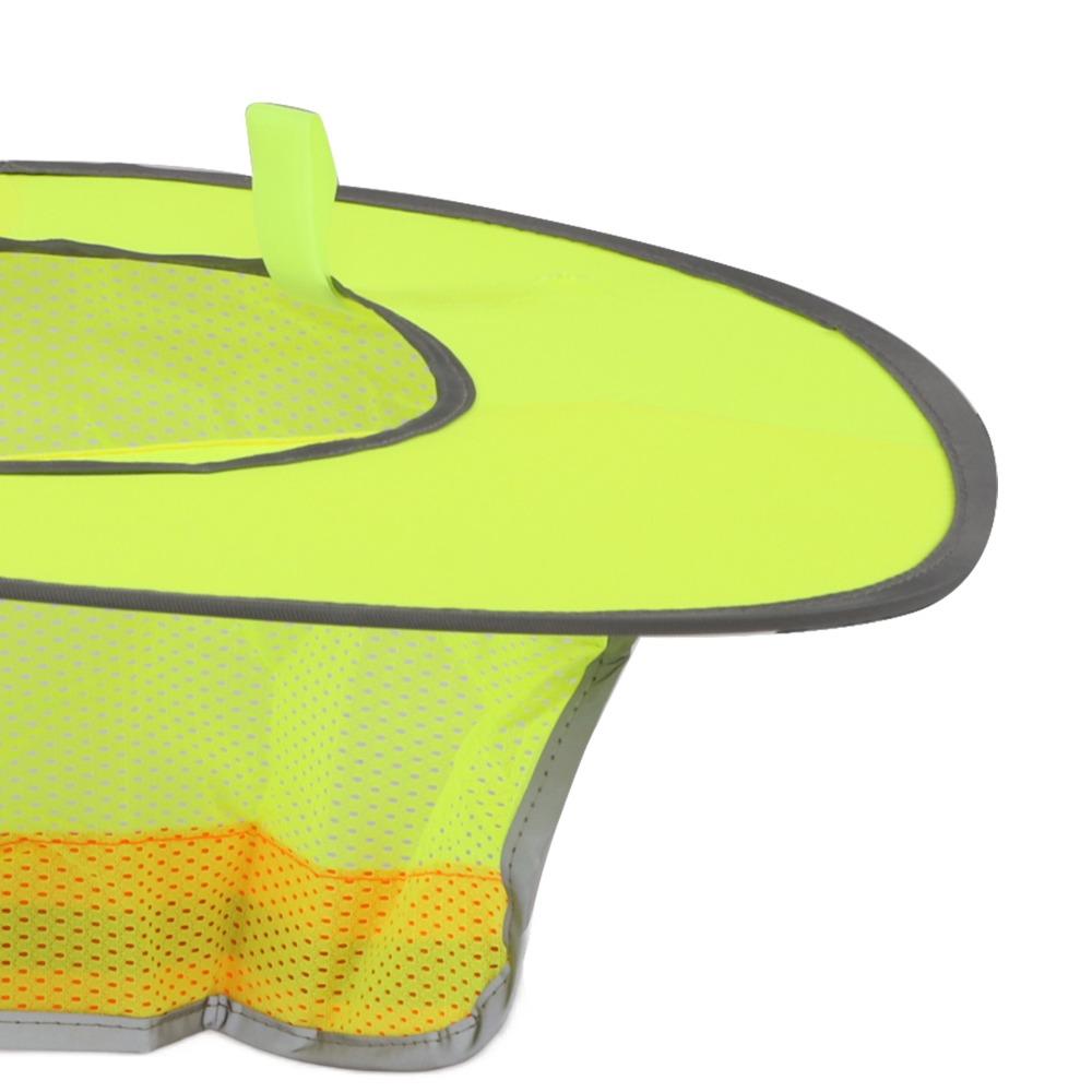 3PCS 43cm Diameter Hard Hat Sun Shield with Reflective Stripe Helmet Sun Shade, for Hiking
