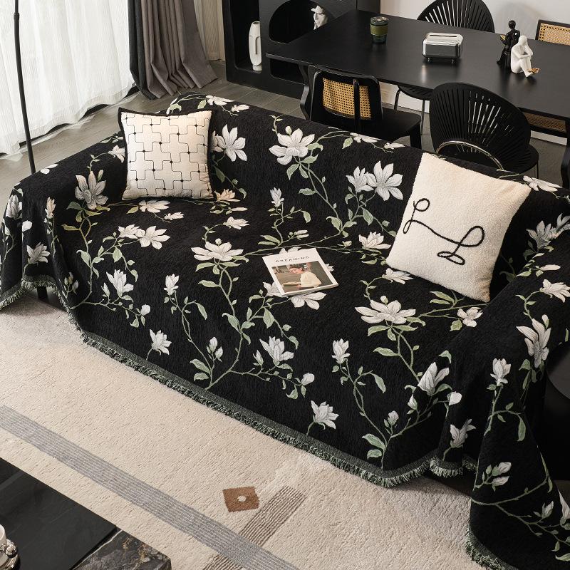 European Classical Chenille Sofa Cover Cloth, High-end Anti-cat Scratch Sofa Cover, Universal Cover, All-season Cover Cloth