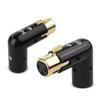 MAKIVI 2-Piece Adjustable Audio Adapter Plug, Male to Female Right Angle XLR Adapter, XLR Conversion and High-Performance 3-Pin XLR Design, XLR Cable