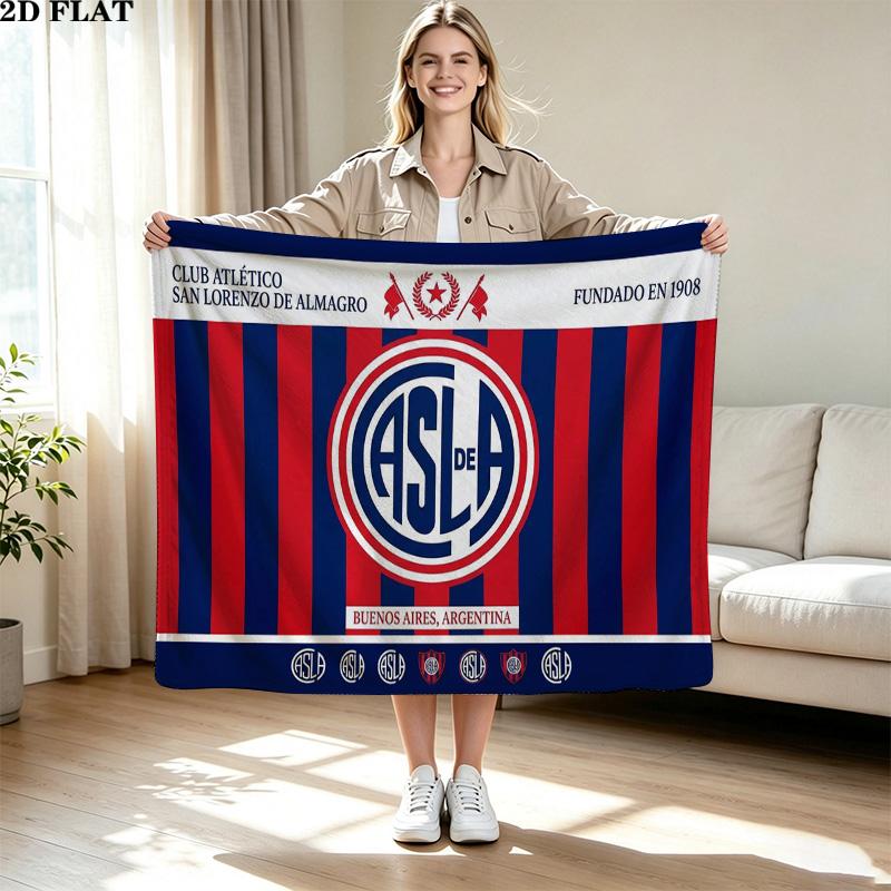 San Lorenzo Print Flannel Blanket High Quality Warm Comfortable Cover for All Seasons Perfect for Gifts Home Decor