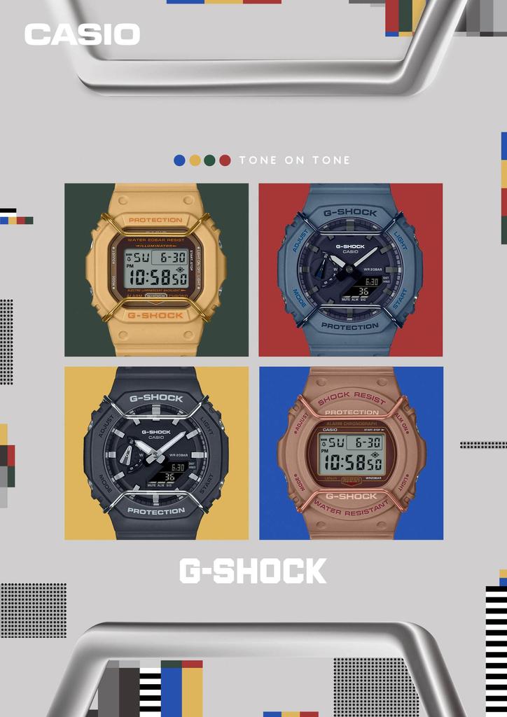 Часы серии Tone on tone Blue [Casio] G-Shock [] GA-2100PT-2AJF Мужские