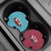 1/2pcs Leather Car Water Coaster Non-Slip Mat Car Bottle Holder Insert Pad For KIA Ceed Rio Sportage R K2 K3 K4 K5 K6 K7 K8 Soul Opeima Ceed Sorento