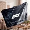 F1 Flannel Blanket, Custom Name Text Personalized Soft Throw Blanket Home Decor Gift